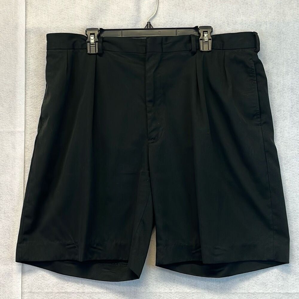POLO GOLF RALPH LAUREN Shorts Men's Size 40 Black Pleated Front Chino High-Rise
